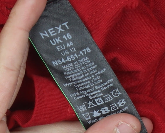 Next Women's Red Halter Jumpsuit Size 16