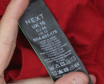 Next Women's Red Halter Jumpsuit Size 16