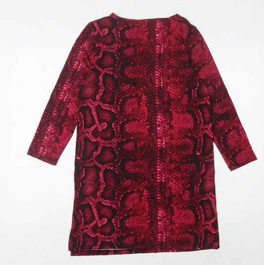 Principles Women's Multicoloured Animal Print Sheath Dress Size 10