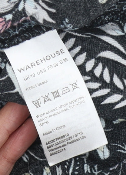 Warehouse Women's Floral Dress Multicoloured Size 10
