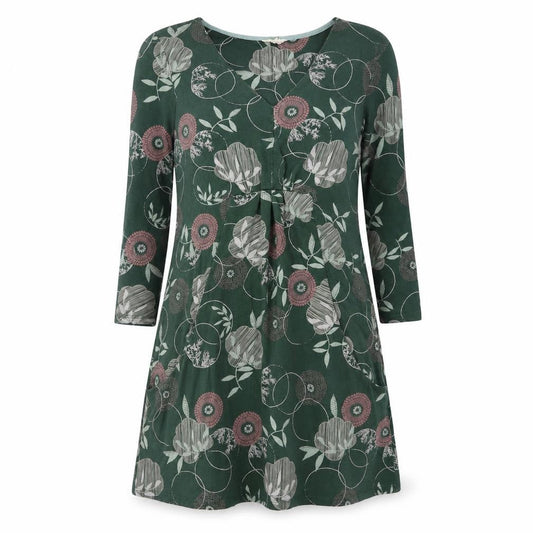 White Stuff Women's Green Floral Dress Size 12