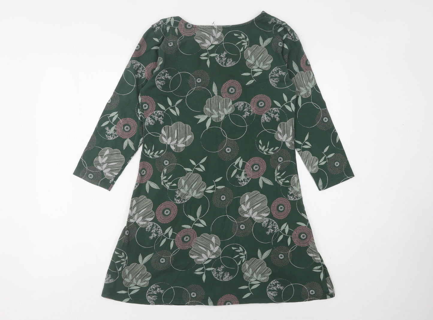 White Stuff Women's Green Floral Dress Size 12