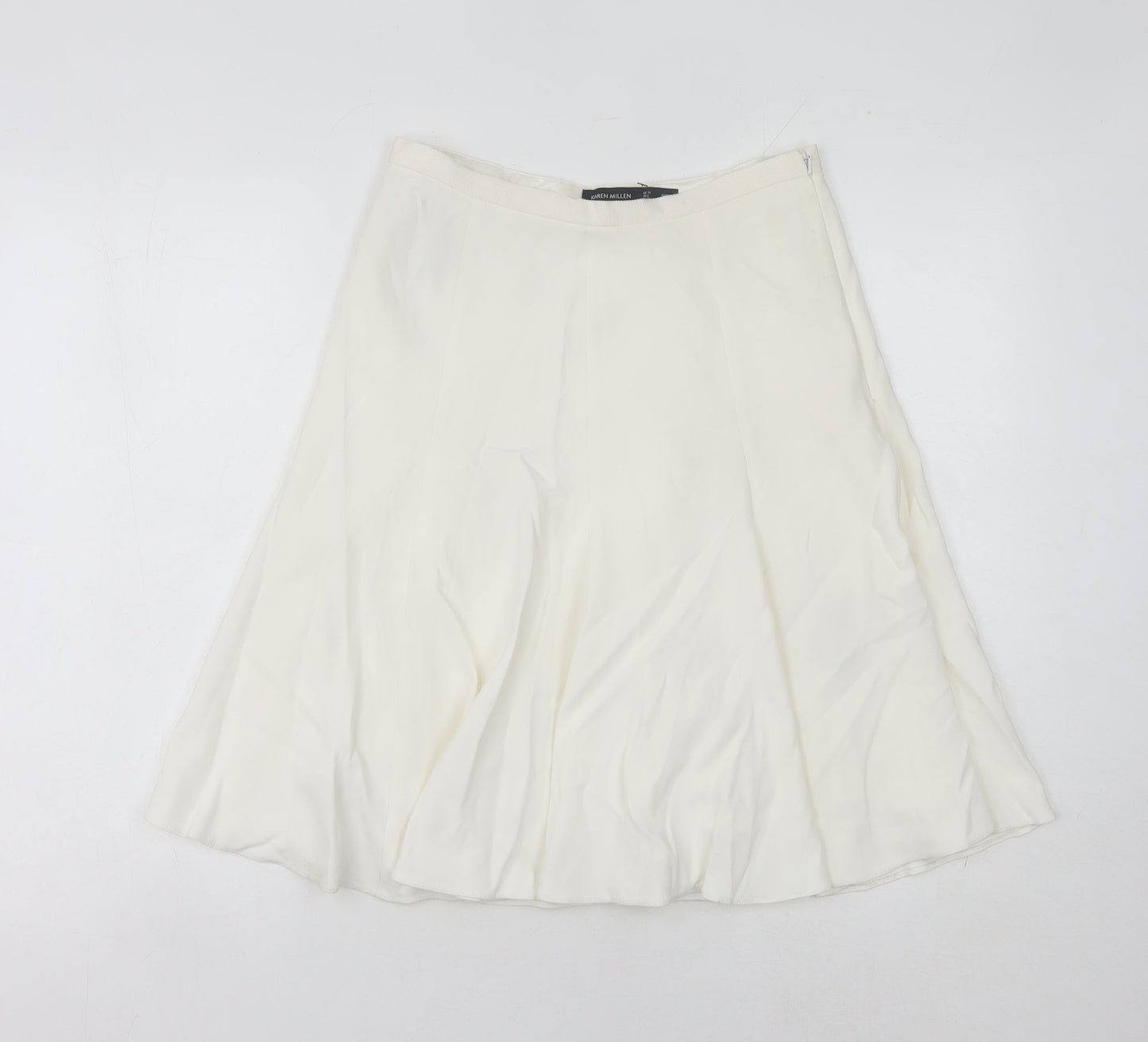 Karen Millen Women’s Ivory A-Line Skirt Size 10