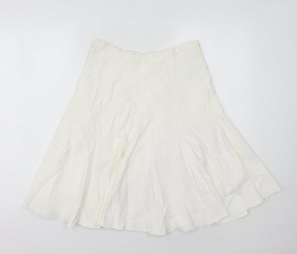 Karen Millen Women’s Ivory A-Line Skirt Size 10
