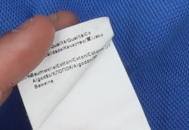 Hugo Boss Men's Blue XL Short Sleeve Polo