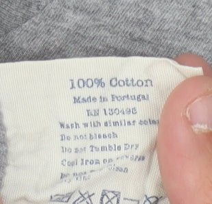 Jack Wills Women's Grey V-Neck T-Shirt Size 8