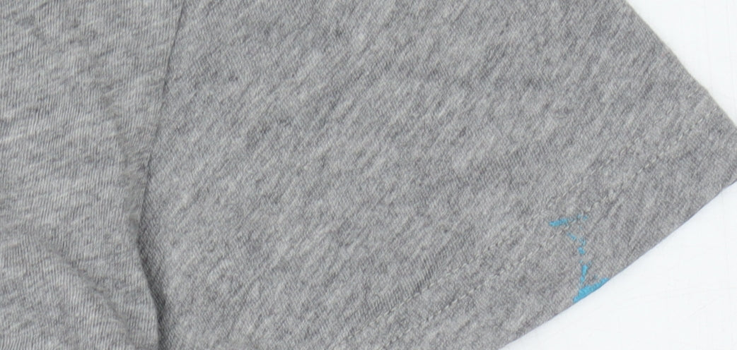 Jack Wills Women's Grey V-Neck T-Shirt Size 8