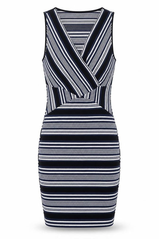 MNG Women's Multicoloured Striped Bodycon Dress XS