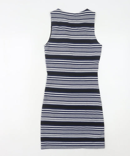 MNG Women's Multicoloured Striped Bodycon Dress XS