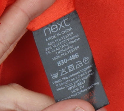 Next Women's Red Sheath Dress Size 12
