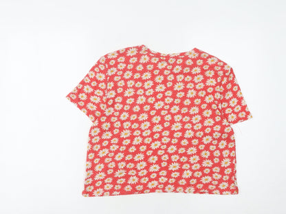Womens UK Size S Monki Red  T-Shirt