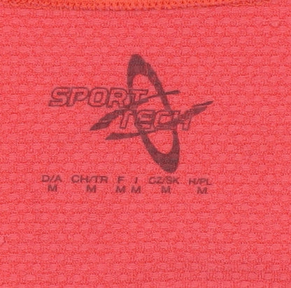 Sport Tech Women's Red T-Shirt M Scoop Neck