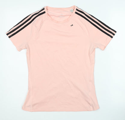 Adidas Women's Pink T-Shirt Regular Fit S