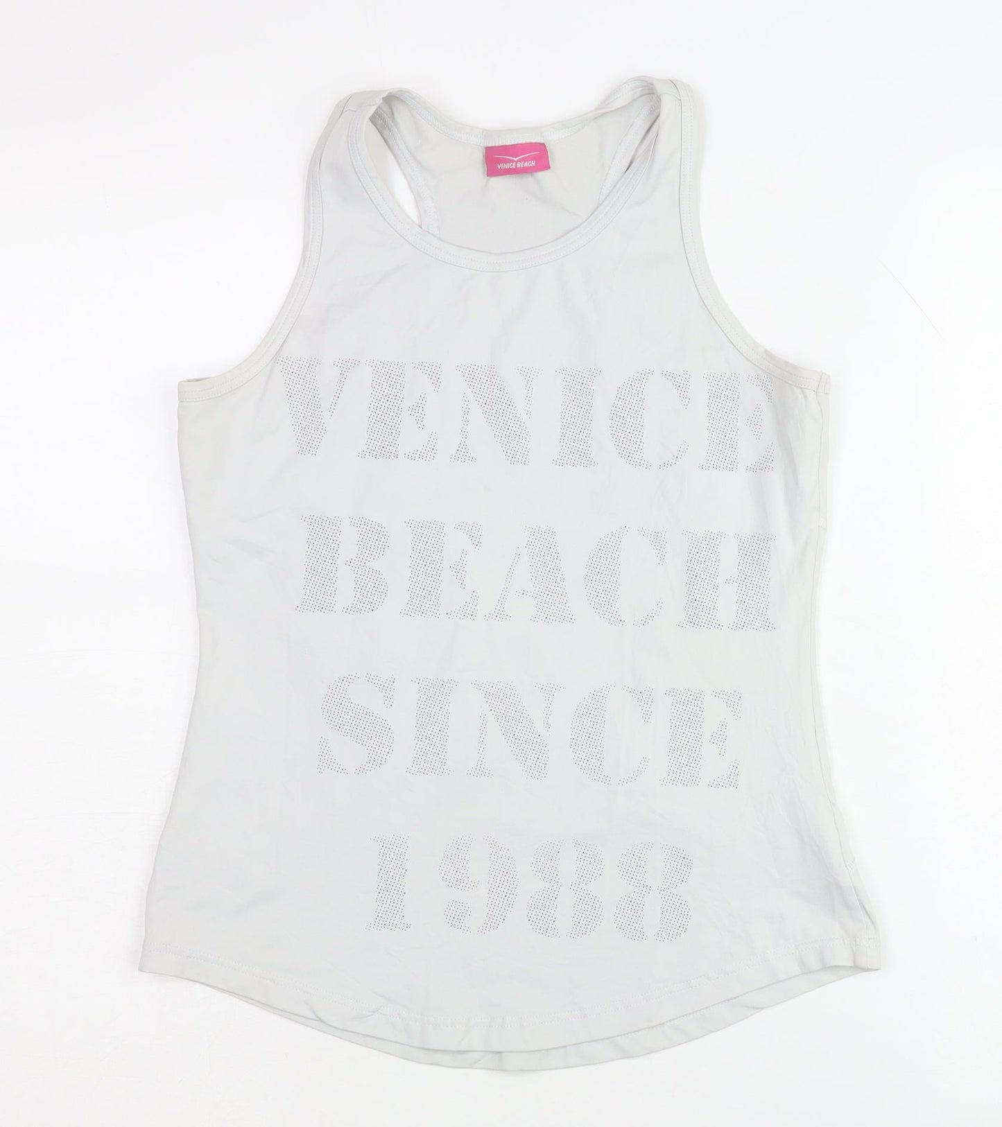 Venice Beach Women's White Tank M Gym Top