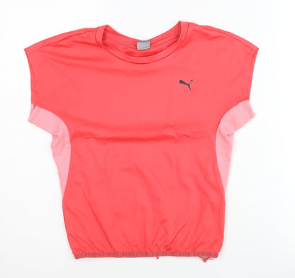 Puma Womens Red Activewear Top Size 10