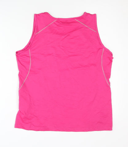SHAMP Women's Pink Tank Top Medium for Gym or Running