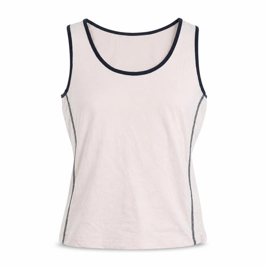 Trigema Women's White Tank Top L Scoop Neck