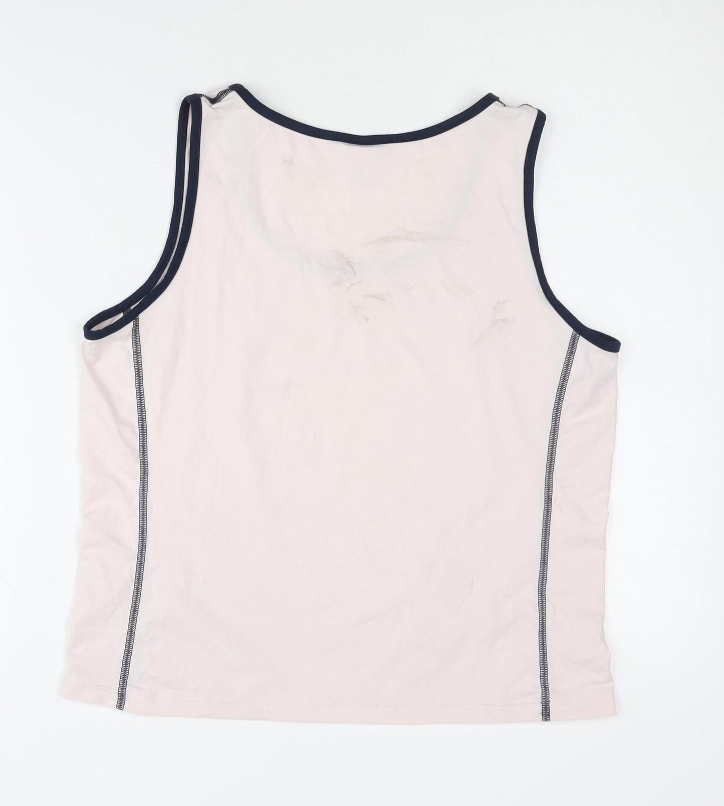 Trigema Women's White Tank Top L Scoop Neck