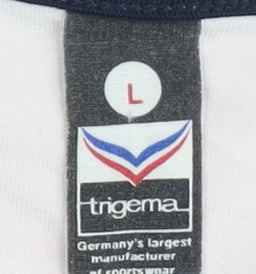 Trigema Women's White Tank Top L Scoop Neck