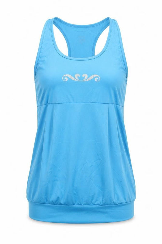 e-nution Women's Blue Racerback Tank Top, Size L