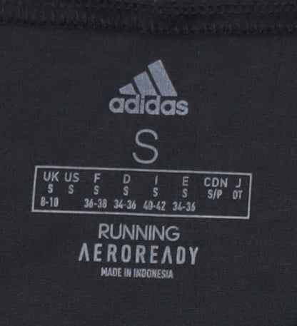 Adidas Women's Black T-Shirt, S, Running, Breathable