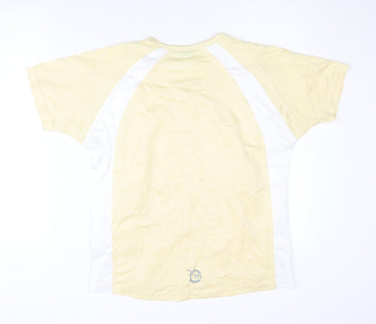 Movement Session Unisex Yellow Activewear T-Shirt Sz 16
