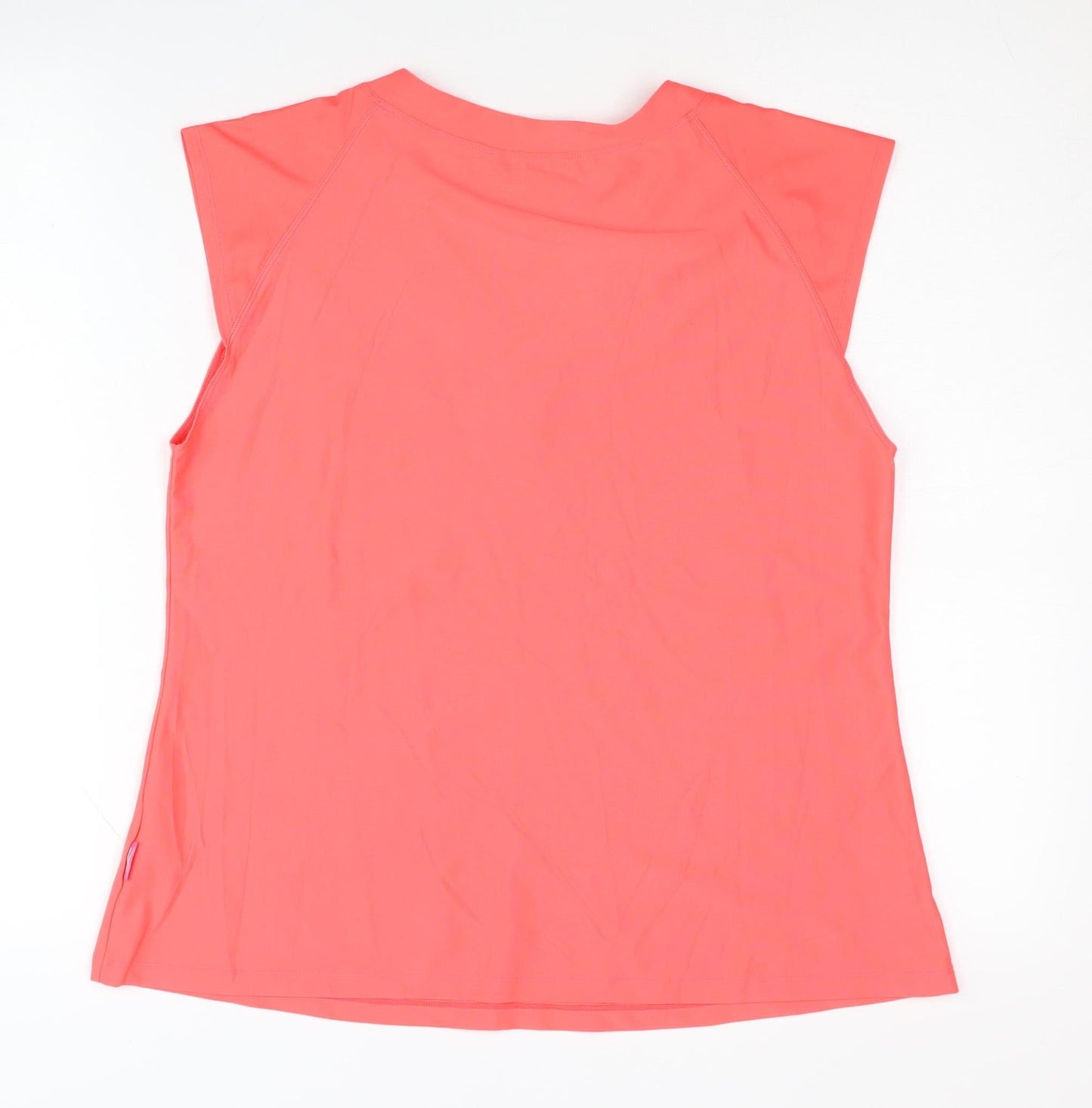 Venice Beach Women's Pink V-Neck Sleeveless T-Shirt