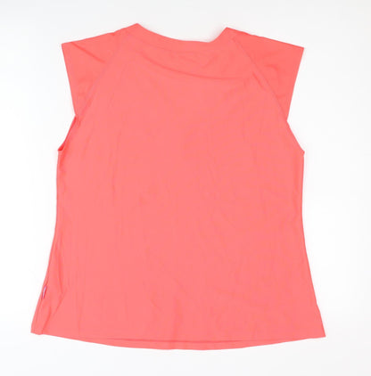 Venice Beach Women's Pink V-Neck Sleeveless T-Shirt