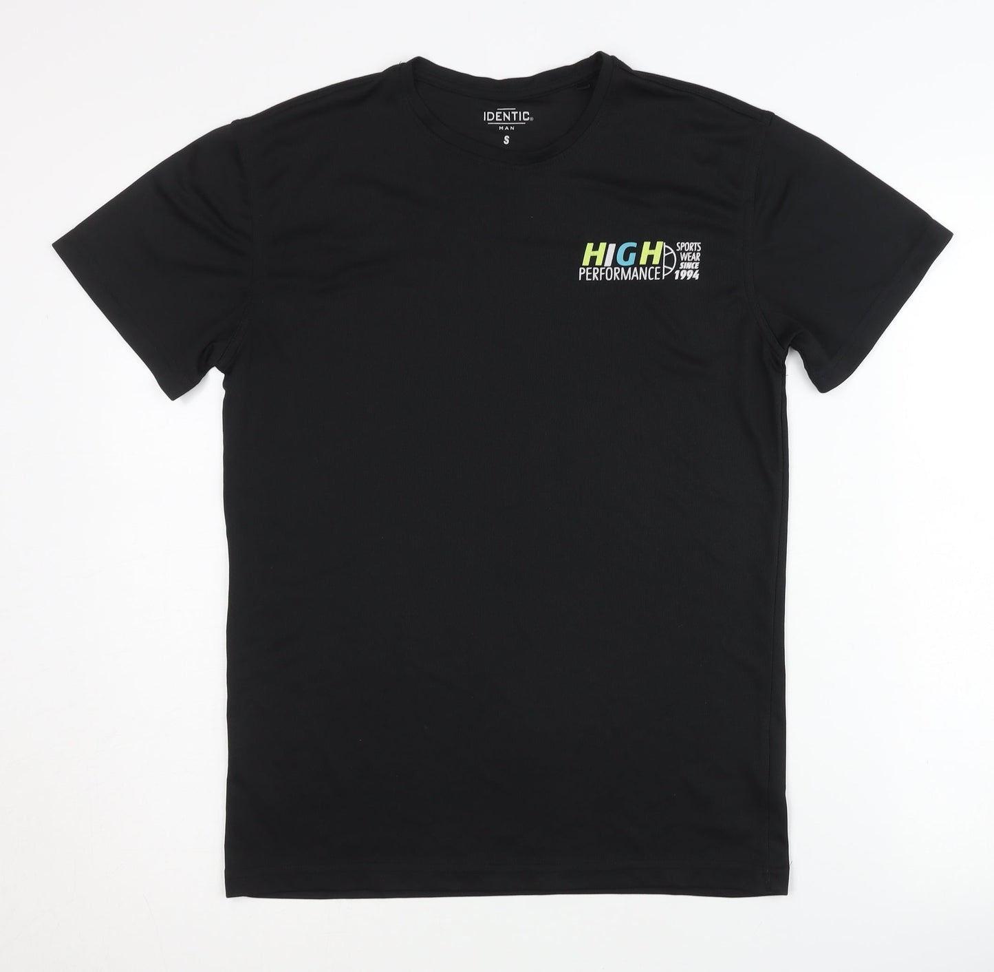 Identic Men's Black S Pullover T-Shirt