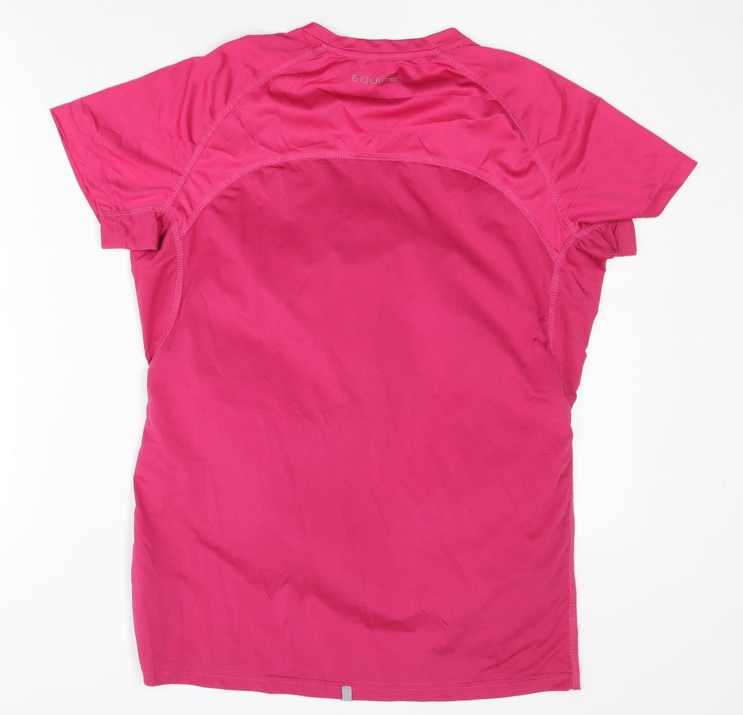 Equipe Sport Women's Pink V-Neck Jersey T-Shirt L
