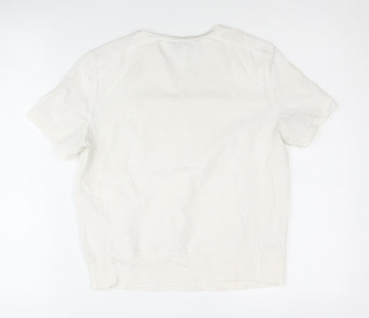 BR STANDARD Women's White T-Shirt, 2XS, Classic Crew Neck