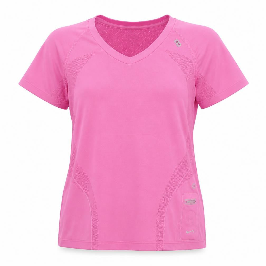 Womens UK Size L Nike Pink Running & Jogging Gym & Training T-Shirt