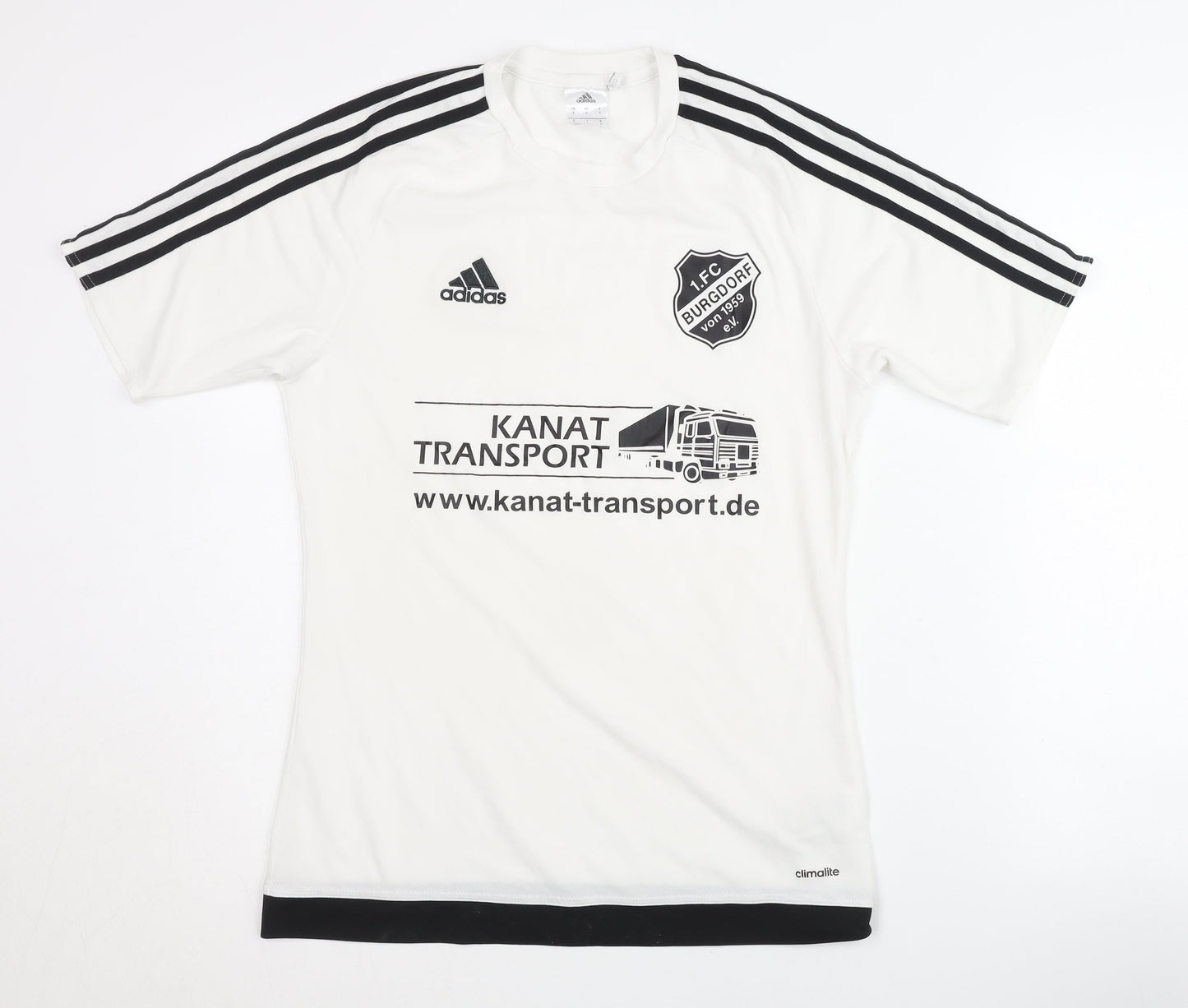 Adidas Men's White Football Jersey Size S