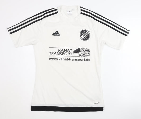 Adidas Men's White Football Jersey Size S