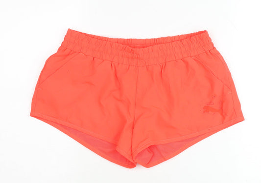 Puma Women's Orange Athletic Shorts Size 10