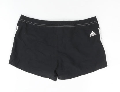 Adidas Women's Black Athletic Shorts S, Drawstring, Polyester