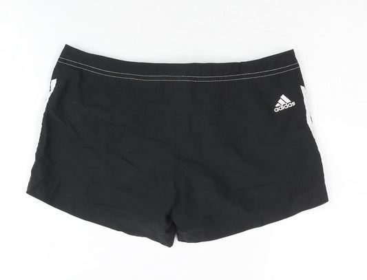 Adidas Women's Black Athletic Shorts S, Drawstring, Polyester
