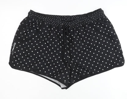 Gina Benotti Women's Black Polka Dot Athletic Shorts Size 16