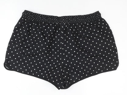 Gina Benotti Women's Black Polka Dot Athletic Shorts Size 16