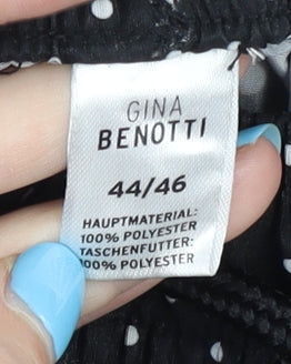 Gina Benotti Women's Black Polka Dot Athletic Shorts Size 16
