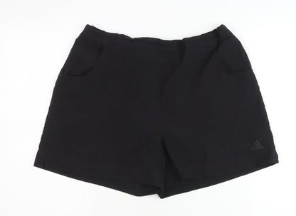 Adidas Women's Black Athletic Shorts L