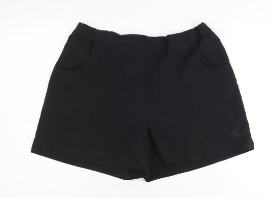 Adidas Women's Black Athletic Shorts L