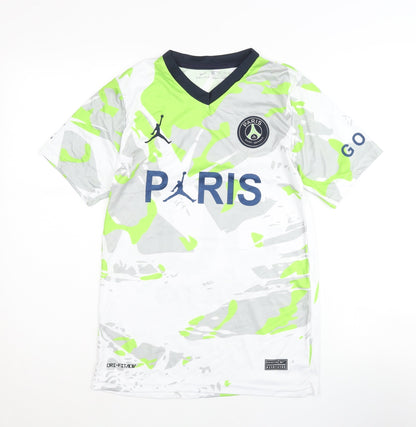 Nike PSG Away Shirt Childrens White Number 30 Short Sleeves