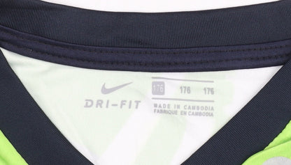 Nike PSG Away Shirt Childrens White Number 30 Short Sleeves