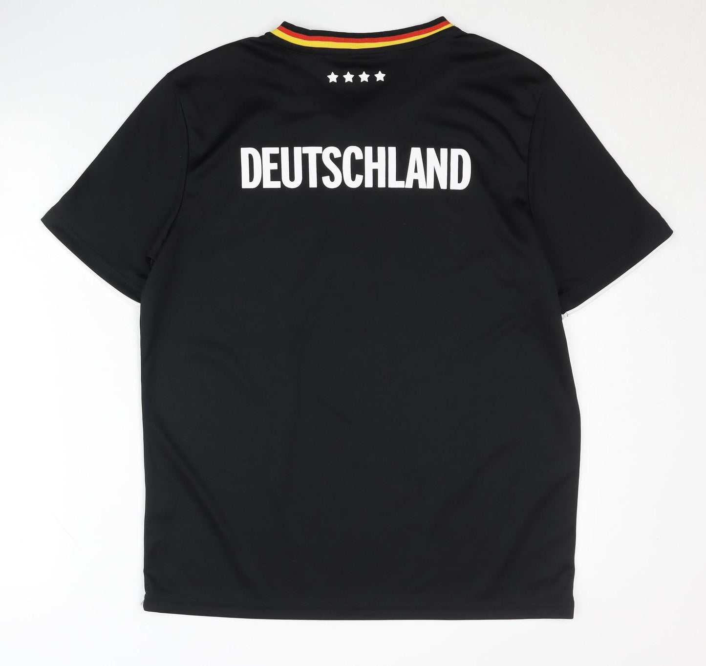 DFB Men's Black Home Shirt - Medium, Short Sleeves