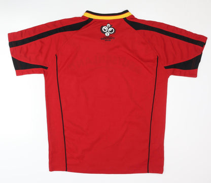 FIFA 2006 Germany Home Shirt, Red, Adult L, Short Sleeves