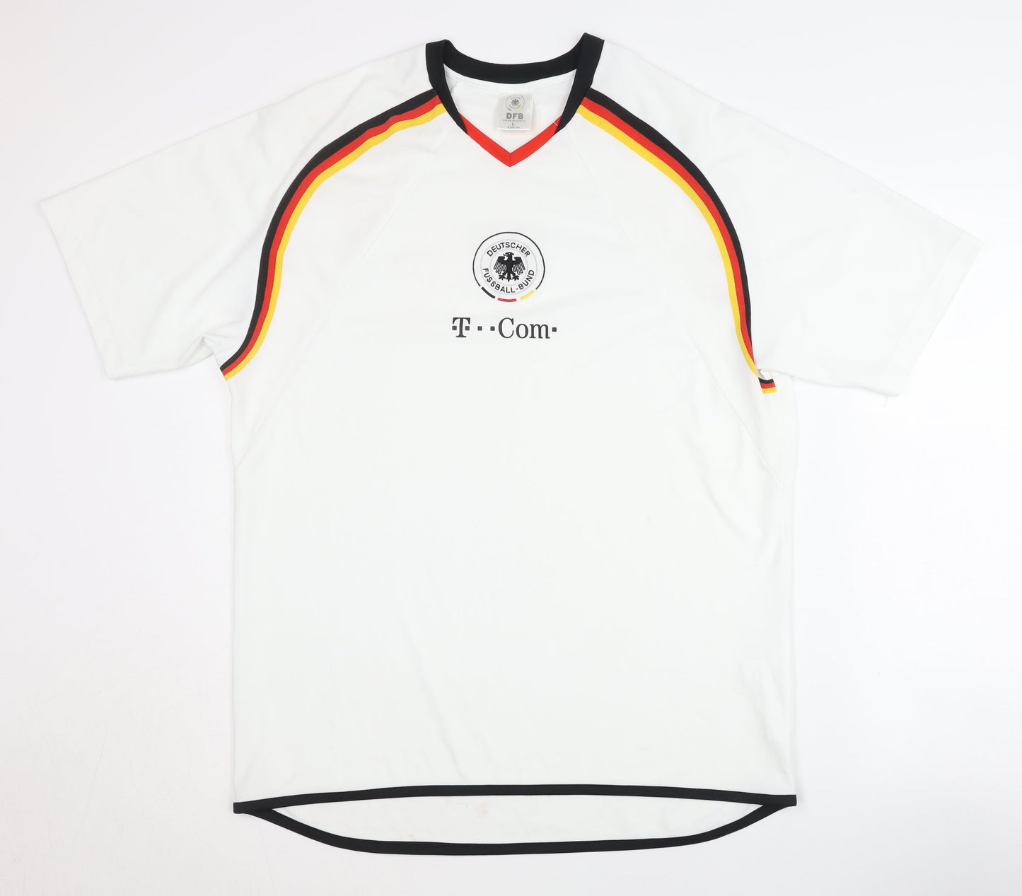 DFB Adult White Large Home Shirt Short Sleeves