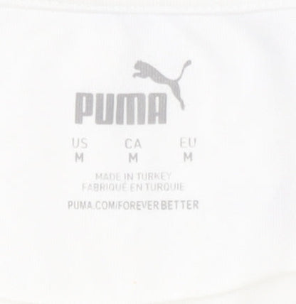 Puma Adult White Football Shirt Medium - Excellent Condition