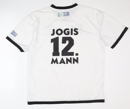 DFB Large White Adult Football Shirt Jogis 12. Man Short Sleeves