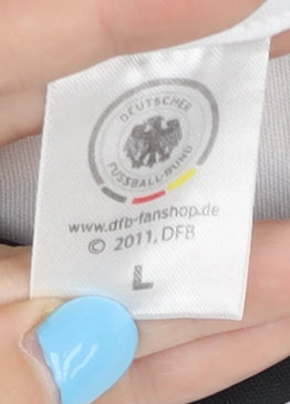 DFB Large White Adult Football Shirt Jogis 12. Man Short Sleeves